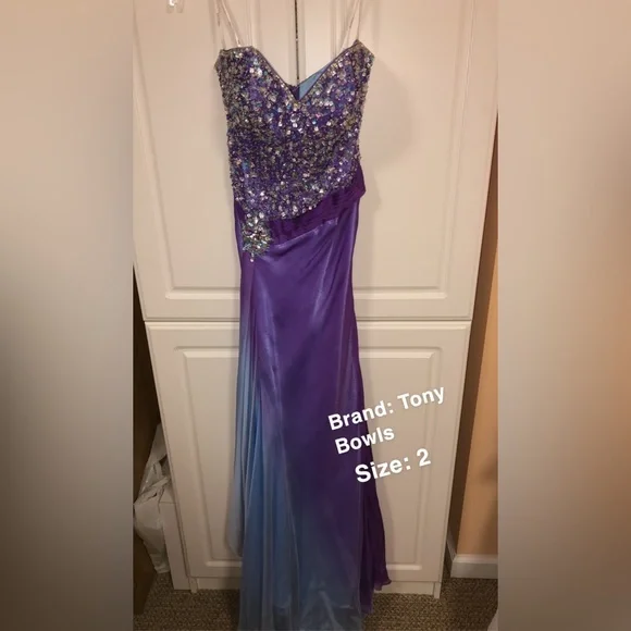 sachin and babi light blue dress Tony Bowls 11580 main image 1
